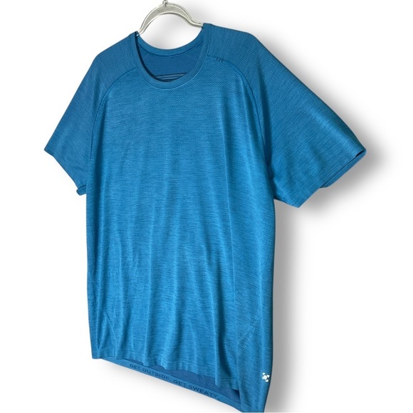 Lululemon Metal Vent Tech Surge Shirt XXL Short Sleeve Baltic Blue Athletic Gym - Picture 7 of 13
